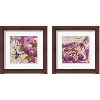 Framed 'Beautiful Peonies in Paris 2 Piece Framed Art Print Set' border=