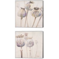 Framed 'Poppy Seeds 2 Piece Canvas Print Set' border=