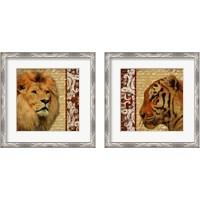 Framed Safari Script 2 Piece Framed Art Print Set