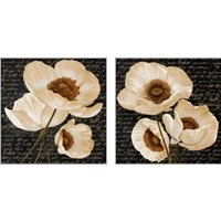 Framed 'Evening Bloom 2 Piece Art Print Set' border=