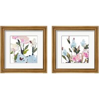 Framed 'Blossoms  2 Piece Framed Art Print Set' border=