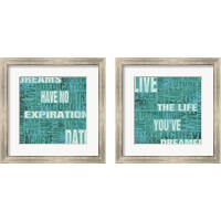 Framed 'Dreams Have No Expiration Date 2 Piece Framed Art Print Set' border=