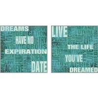 Framed 'Dreams Have No Expiration Date 2 Piece Art Print Set' border=
