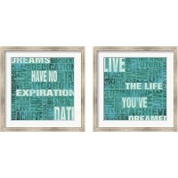 Framed 'Dreams Have No Expiration Date 2 Piece Framed Art Print Set' border=