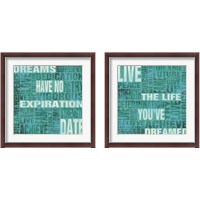 Framed 'Dreams Have No Expiration Date 2 Piece Framed Art Print Set' border=