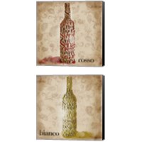 Framed 'Type of Wine 2 Piece Canvas Print Set' border=