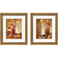 Framed 'Afternoon Poppy Still Life 2 Piece Framed Art Print Set' border=