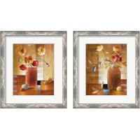 Framed 'Afternoon Poppy Still Life 2 Piece Framed Art Print Set' border=