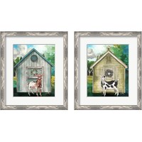 Framed Goat Shed 2 Piece Framed Art Print Set