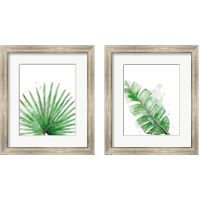 Framed 'Palm Frond 2 Piece Framed Art Print Set' border=