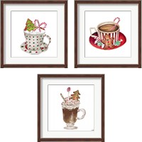 Framed 'Gingerbread and a Mug Full of Cocoa 3 Piece Framed Art Print Set' border=