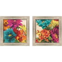 Framed 'Pop Art Flower 2 Piece Framed Art Print Set' border=