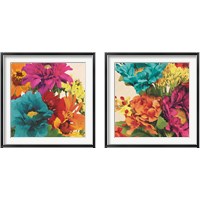 Framed 'Pop Art Flower 2 Piece Framed Art Print Set' border=