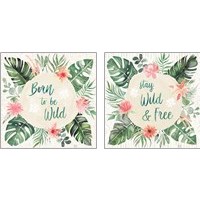 Framed Paradise Petals 2 Piece Art Print Set