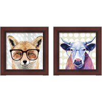 Framed 'Four-eyed Forester 2 Piece Framed Art Print Set' border=