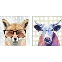 Framed 'Four-eyed Forester 2 Piece Art Print Set' border=