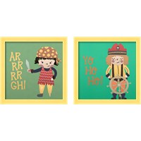 Framed Ahoy Matey 2 Piece Framed Art Print Set