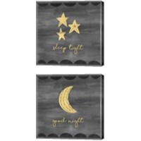 Framed 'Good Night Sleep Tight 2 Piece Canvas Print Set' border=