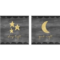 Framed 'Good Night Sleep Tight 2 Piece Art Print Set' border=