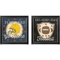 Framed Football 2 Piece Framed Art Print Set
