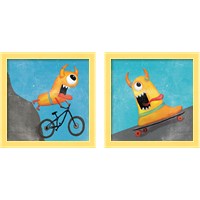 Framed 'Xtreme Monsters 2 Piece Framed Art Print Set' border=