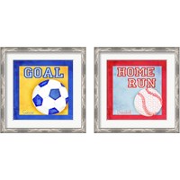 Framed 'Sports Fan 2 Piece Framed Art Print Set' border=