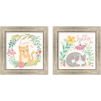 Framed Garden Friends White 2 Piece Framed Art Print Set