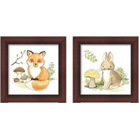 Framed 'Baby Woodland 2 Piece Framed Art Print Set' border=