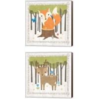 Framed 'Woodland Hideaway 2 Piece Canvas Print Set' border=