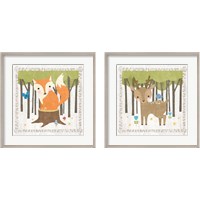 Framed 'Woodland Hideaway 2 Piece Framed Art Print Set' border=