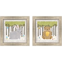 Framed 'Woodland Hideaway 2 Piece Framed Art Print Set' border=