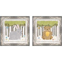 Framed 'Woodland Hideaway 2 Piece Framed Art Print Set' border=