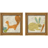 Framed 'Ada's Animals 2 Piece Framed Art Print Set' border=