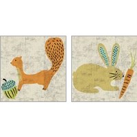 Framed 'Ada's Animals 2 Piece Art Print Set' border=