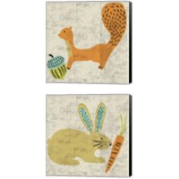 Framed 'Ada's Animals 2 Piece Canvas Print Set' border=
