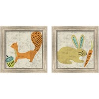 Framed 'Ada's Animals 2 Piece Framed Art Print Set' border=