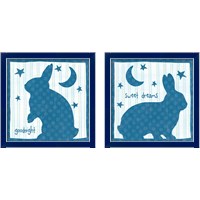 Framed 'Le Lapin 2 Piece Framed Art Print Set' border=