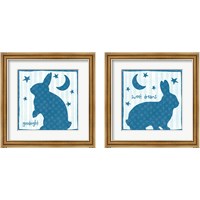 Framed 'Le Lapin 2 Piece Framed Art Print Set' border=