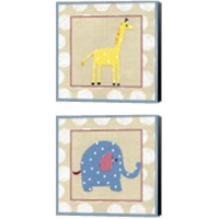 Framed 'Katherine's Animals 2 Piece Canvas Print Set' border=