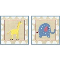 Framed 'Katherine's Animals 2 Piece Art Print Set' border=