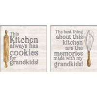 Framed 'Kitchen Sentiments 2 Piece Art Print Set' border=