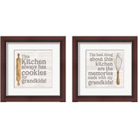 Framed 'Kitchen Sentiments 2 Piece Framed Art Print Set' border=