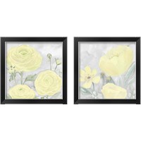 Framed 'Peaceful Repose Gray & YellowSeries 2 Piece Framed Art Print Set' border=