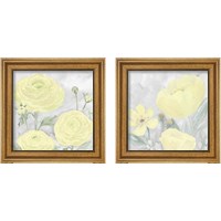 Framed 'Peaceful Repose Gray & YellowSeries 2 Piece Framed Art Print Set' border=