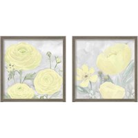 Framed 'Peaceful Repose Gray & YellowSeries 2 Piece Framed Art Print Set' border=