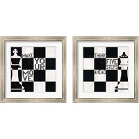 Framed 'Chess 2 Piece Framed Art Print Set' border=
