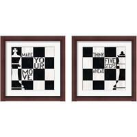 Framed 'Chess 2 Piece Framed Art Print Set' border=