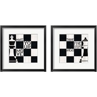 Framed 'Chess 2 Piece Framed Art Print Set' border=