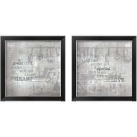 Framed Textured Sentiment Kitchen 2 Piece Framed Art Print Set