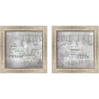 Framed Textured Sentiment Kitchen 2 Piece Framed Art Print Set